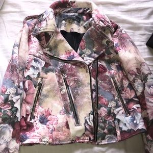 Zara heavy leather jacket